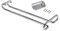 Emuca 8929511 Support porte-verres à pied suspendu sous armoire/étagère, 28cm long en acier chromé 1 Chromé