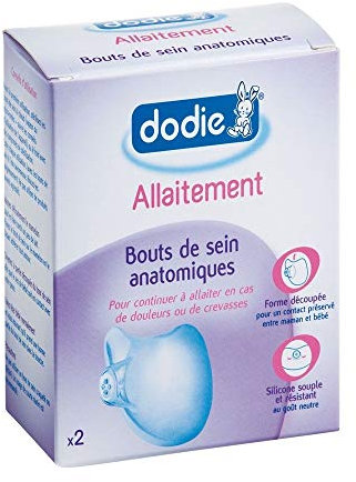 Dodie - K807413 - Coquilles d'allaitement Boite de 2 Coquilles ProtegeMamelons et 2 Coquilles Recueil Lait