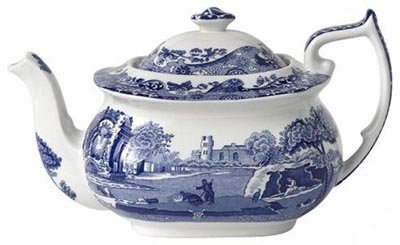 Spode Blue Italian Teapot 1.1L