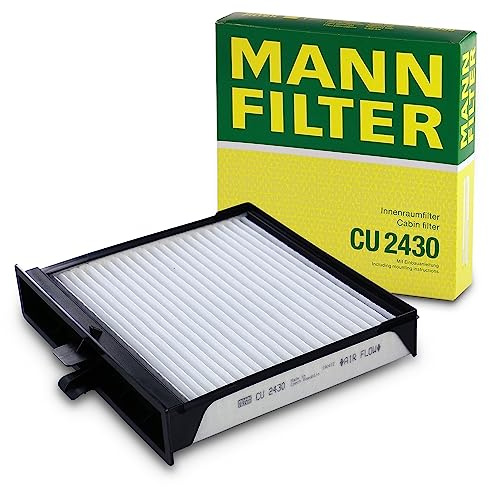 MANN-FILTER, CU 2430 Cabin Air Filter | For Passenger Cars, Dust and Pollen Filtration, Improved Air Quality, Interior Air Protection, True OE Engineering