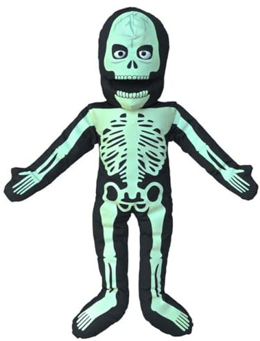 Silly Puppets Skelett Puppe, 65 cm, Weiß, Polyester, Ab 5 Jahren, Leuchtet im Dunkeln, Ventriloquist-Stil, 500 g, 8.6 x 16.7 x 5 cm