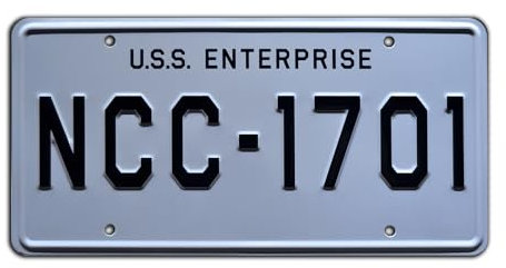 USS Enterprise | NCC-1701 | Metallkennzeichen