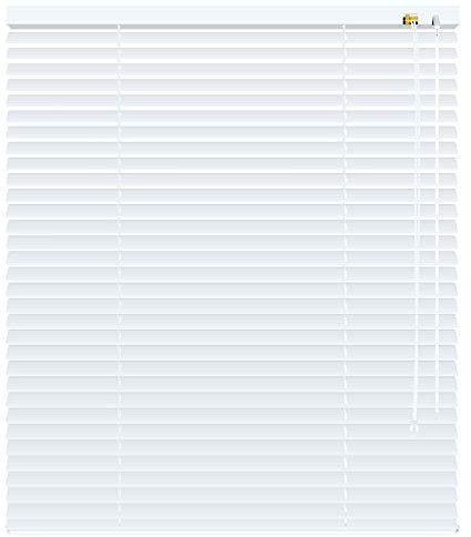 deko-raumshop Aluminium Jalousie Jalousette Faltrollo viele Größen Lamellenbreite 25 mm Wandmontage Deckenmontage Alu Lamellen Fenster Sonnenschutz Sichtschutz (Größe 80 x 220 cm, Farbe Weiß)