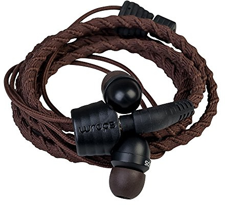 Wraps Classic Wristband Bracelet In-Ear Headphones (High Comfort with Locking) - Brown