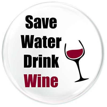 Funky Gifts Save Water Drink Wine 25mm Fridge Magnet
