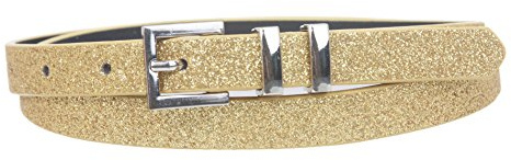 Beltiscool Ladies 5/8 Glitter Dress Skinny Belt