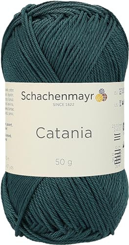 Schachenmayr 9801210-00244 Handstrickgarn, 100% Baumwolle, agave, 11,5 x 5,2 x 6 cm, 50