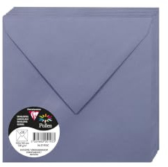 Clairefontaine 5193C 20 Umschläge 16,5x16,5cm 120g Vergissmeinnicht