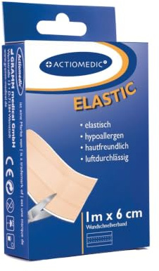 Actiomedic® ELASTIC Wundschnellverband Hautfarben 1 m x 6 cm