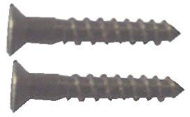 Messing Schrauben brüniert, 1,6 x 10 mm, DIN 97, 20 Stück, Holzschraube, Flachsenkkopf