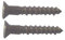 Messing Schrauben brüniert, 1,6 x 10 mm, DIN 97, 20 Stück, Holzschraube, Flachsenkkopf