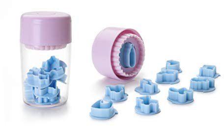 Ibili 742501 Baby Lot de 10 Emporte-Pièces pour Linzer Plastique Multicolore 12 x 7 x 7 cm