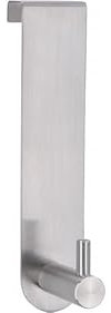 Siro 1983-135N1V1E Türgarderobe Maat gefälzte Tür 17 mm, Breite 30 mm, Edelstahl fein geschliffen