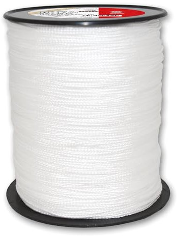 Chapuis - Corde Polypropylène Tressée - Synthétique - Résistance à la Rupture Indicative 40 kg - Diamètre 1,5 mm - Longueur 200 m - Loisirs et Jardinage - Blanc