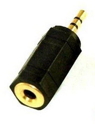 Gold Plated 2.5mm Male Jack To 3.5mm Stereo Female Audio Headphone Adapter