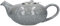 London Pottery Pebble Teapot with Infuser for Loose Tea, Stoneware, Gloss Flecked Grey, 4 Cup (1 Litre)