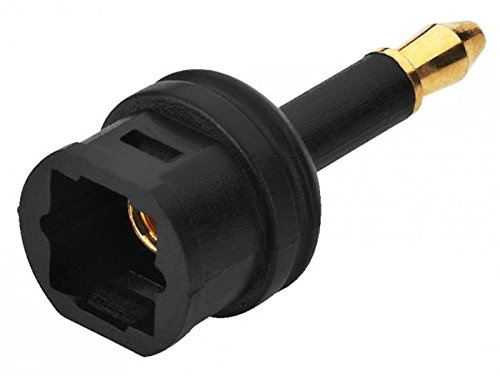 Monacor OLA-35T - Kabelschnittstellen-/Adapter (Mini Toslink, Toslink, Male Connector/Female Connector, Schwarz)