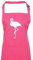 Shirtinstyle Kochschürze Latzschürze lustige Tiere Flamingo Zoo Wildniss, Farbe Hotpink