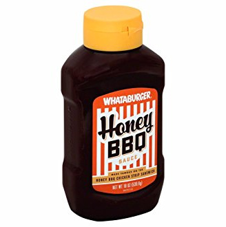 Whataburger BBQ Sauce 18.5oz - 19oz Bottle (Pack of 4) Select Flavor Below (Honey 19oz)
