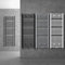 ECD Germany Radiador de baño - 300 x 800 mm - Blanco - Plano - Con conexión central - Radiator calentador y secador de toallas - Radiador calefactor de baño - Incluye kit de montaje - Estilo moderno