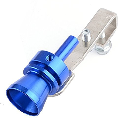 VORCOOL Voiture Turbo Sound d'échappement sifflet Pipe échappement Blow-Off Valve Simulator - taille M (couleur bleu)