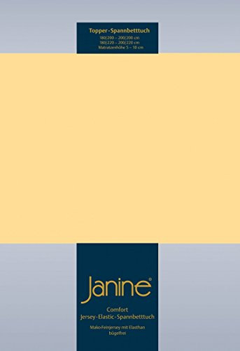 Janine 5001 Topper-Spannbetttuch Elastic 140/200 bis 160/220 cm vanille Fb. 23