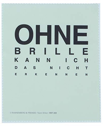 Brillenputztuch Ohne Brille kann ich das nicht erkennen
