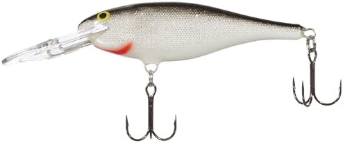 Rapala - Shad Rap Angelköder - Angelzubehör mit Balsa-Konstruktion - Süßwasser Spinnköder - Lauftiefe 2.4-4.5m - Fischköder 9cm, 15g - Hergestellt in Estland - Silver