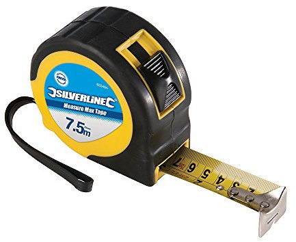 Silverline Measure Max Tape 7.5m / 25ft x 25mm (633464)