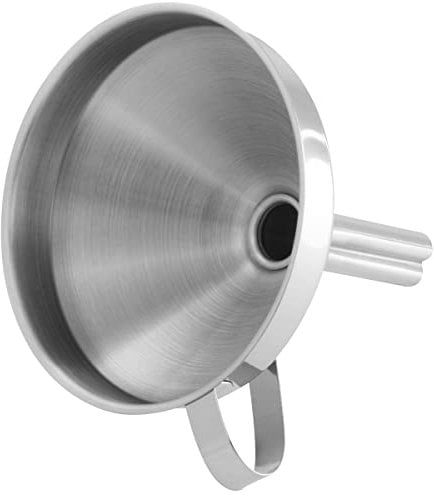 Fackelmann Trichter, Ø 10 cm, hochwertiger Küchenhelfer aus Edelstahl, Einfülltrichter für Flaschen und Gläser, Menge: 1 Stück, Farbe: silber