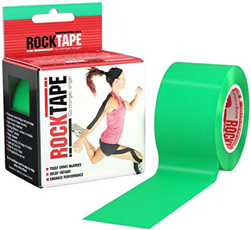 Rocktape Unisex-Adult STD Kinesiologie-Band, Grün, 5cm x 5m Roll
