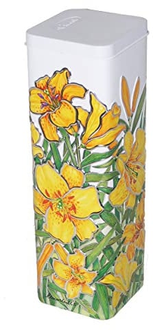 Churchill's Confectionery Lilies Tin 150 g Mini White Chocolate & Raspberry Biscuits