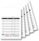 SIGEL KC620 Kassenblock mit Additionsblatt, 10x16,5cm, 5 Stück á 2x50 Blatt