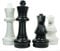 Ubergames XXL Outdoor Schach - Robuste Schach Figuren bis 64 cm Hoch - Wasserdicht & UV Beständig - für Garten und Park