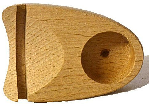 Teelichthalter für Achatscheiben Holz hell, mit Einer Bohrung für Teelicht Kerze, Halterung für Edelstein Scheiben
