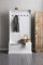 Noa & Nani Brittany Hallway Bench And Coat Hook Shoe Storage In Classic White
