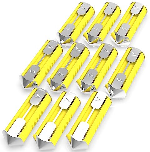 AUPROTEC Torpedo Sicherung Schmelzsicherung 5A - 40A Auswahl: 5A Ampere gelb, 10 Stück