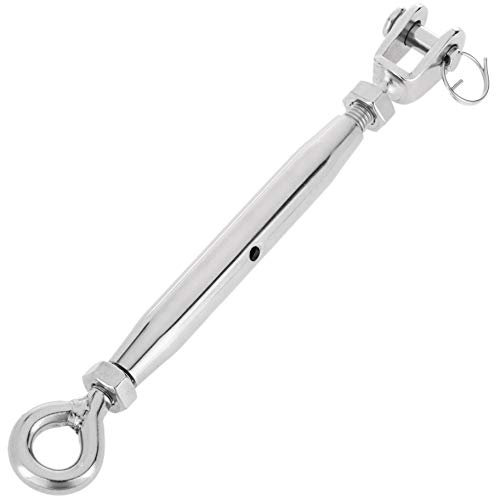 BeMatik - Tensor de Cable de Acero. Modelo de Horquilla a Anilla de Rosca 10 mm