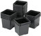 Soparco Godet 7x7x6.4 thermoformé Noir (x 50)