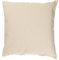 Kissenbezug 50x50 cm Uni Beige Baumwolle Dekokissen Kissenhülle Couchkissen Sofakissen Deko Reißverschluss