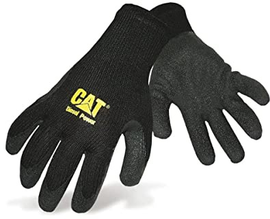 CAT Caterpillar 17410 Thermal Gripster/Mens Gloves/Gloves (Large) (Black)