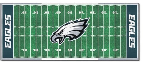 FANMATS - 7363 NFL Philadelphia Eagles Nylon Face Football Field Runner, 76,2 x 182,9 cm