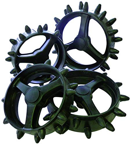 HEDGEHOG WHEELS - NEW MICROCART SET Unisex Adult Sun Mountain Fairway Protector - Black, Sun Mountain
