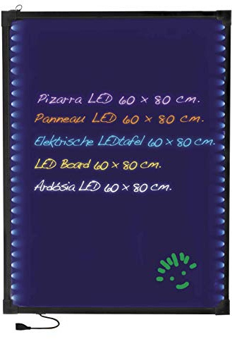 Lacor 39160 Elektronische LED Tafel 60 x 80 cm | Langlebiges Profi-Utensil; entwickelt für optimale Leistung und schnelle, unkomplizierte Reinigung in der Spülmaschine