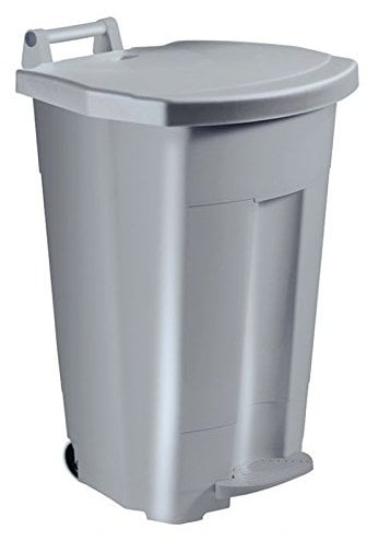 Poubelle à pedale haccp pro 90 litres - Choisissez la couleur de la cuve - Gris, Choisissez la couleur du couvercle - Couvercle Gris