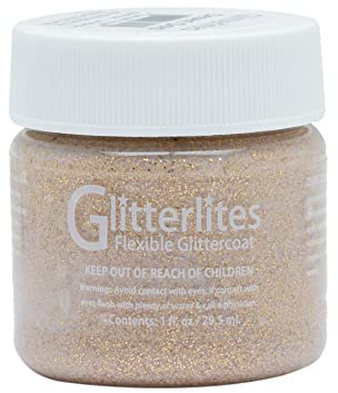 Angelus® Glitterlites Pintura dorada, 1 fl oz