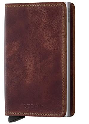 Secrid Unisex Slimwalletvintage Reisezubehör-Kartenhalter im Umschlagformat, Brown