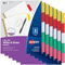 Avery 23076 Big Tab Schreib- und Lösch-Trennblätter, 5 bunte Tabs, 1 Set 5 Reiter 6-pack