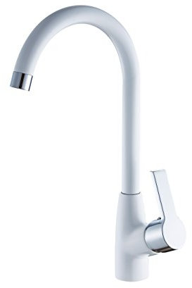 DP Griferia Gardenia - Robinet Mitigeur de cuisine (évier), blanc
