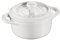 STAUB Ceramics Dutch Oven 3-piece Mini Round Cocotte, White